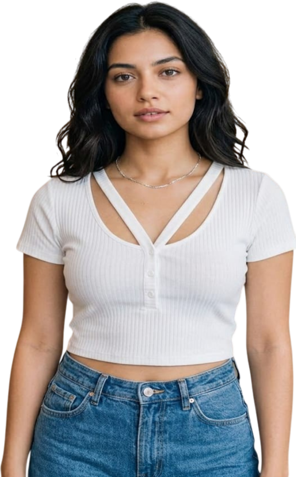 Only top nlemma ss v-neck cropped