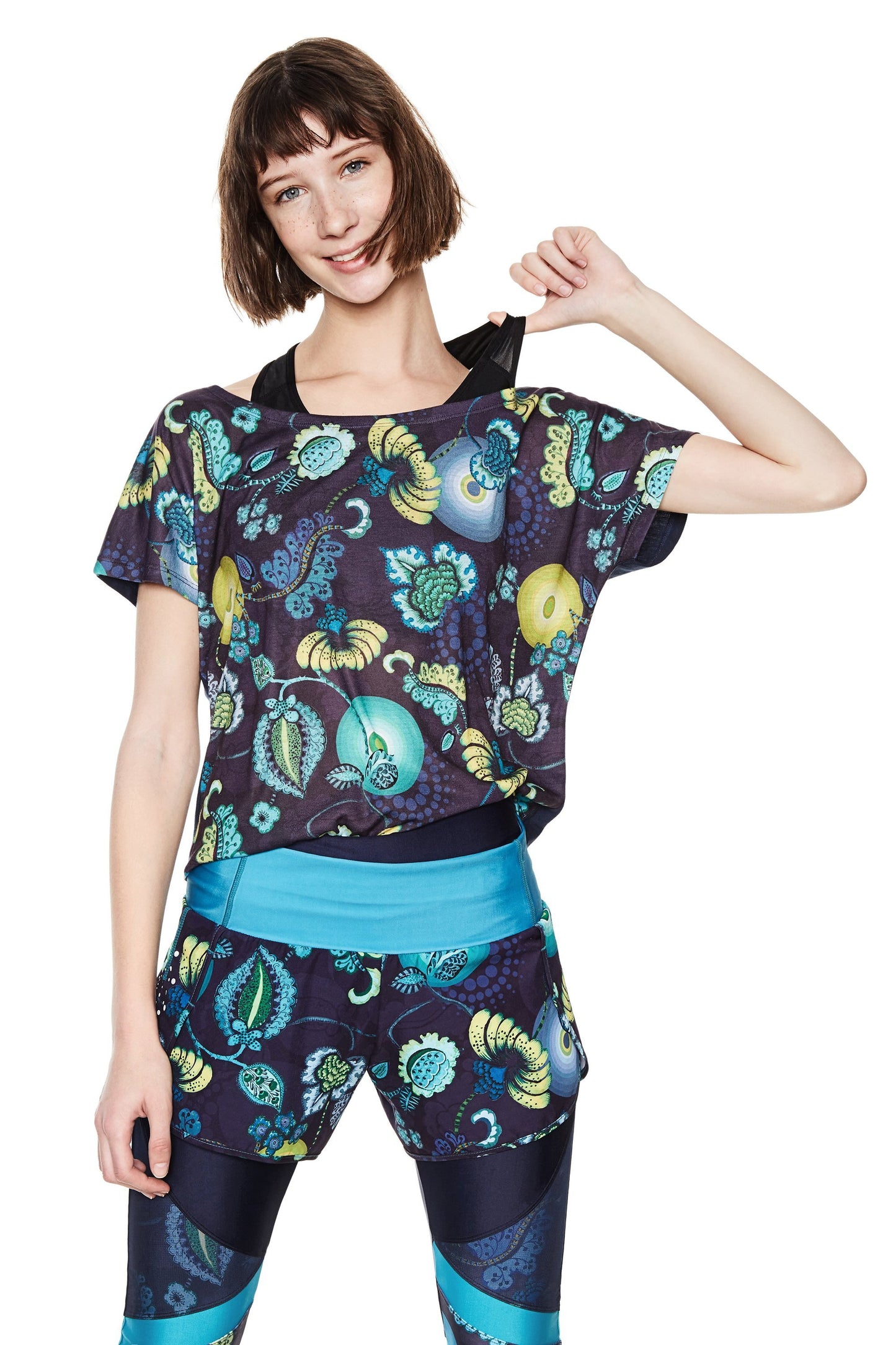 Desigual t-shirt manaca corta tinta unita over