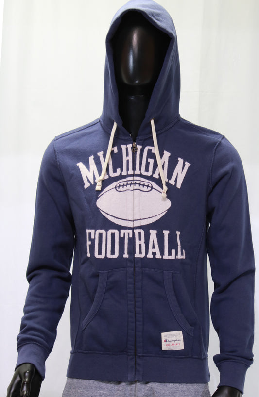 Felpa zip lunga cappuccio con stampa Champion