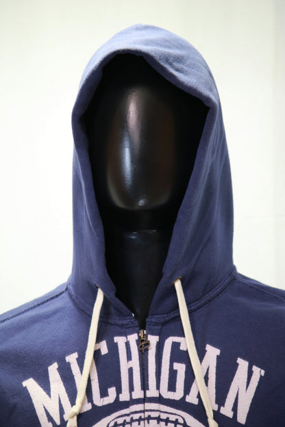 Felpa zip lunga cappuccio con stampa Champion