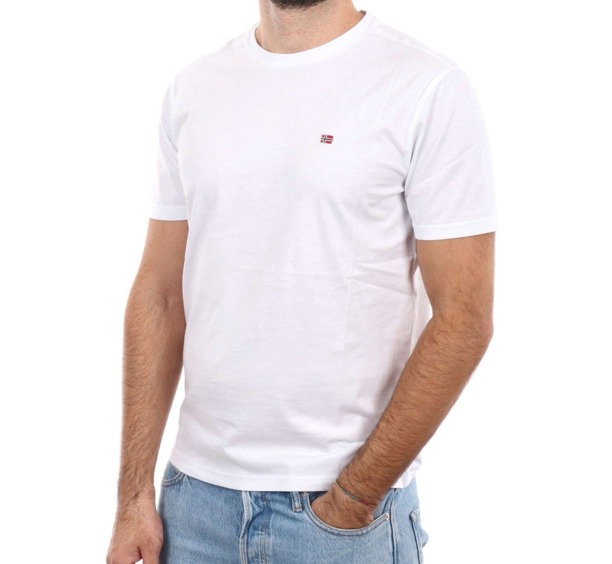 Napapijri t-shirt mezza manica con logo salis ss sum