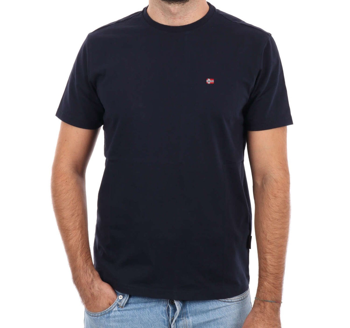 Napapijri t-shirt mezza manica con logo salis ss sum