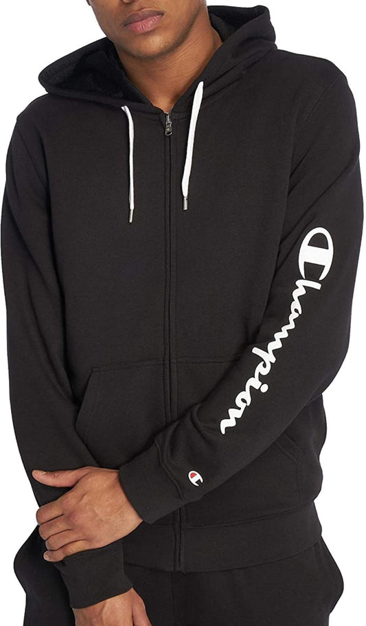 champion felpa z/l cappuccio american basic