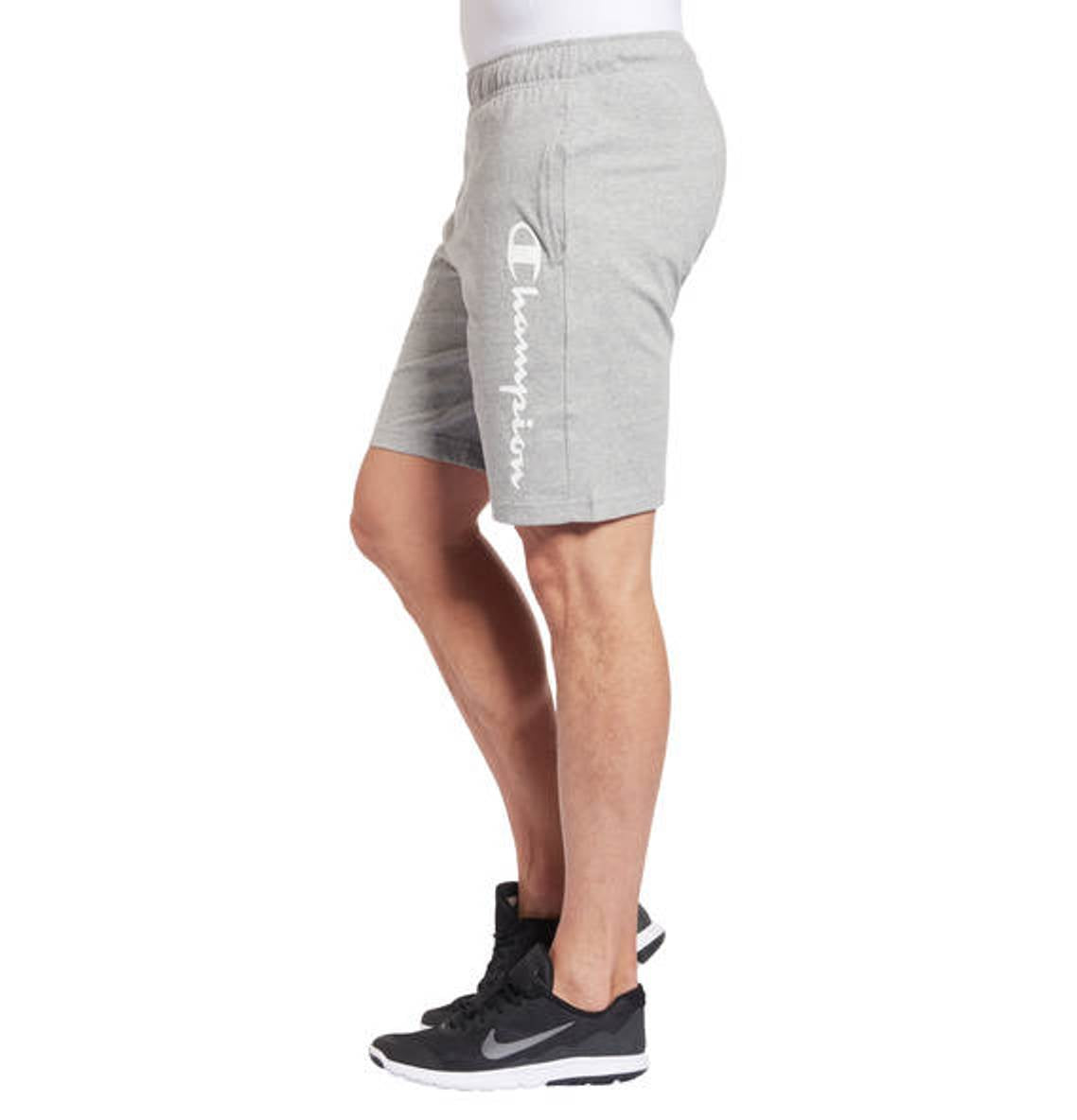 champion bermuda jersy scritta laterale GRIGIO MELANGE