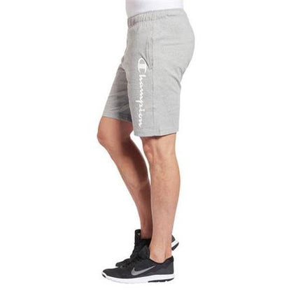 champion bermuda jersy scritta laterale GRIGIO MELANGE