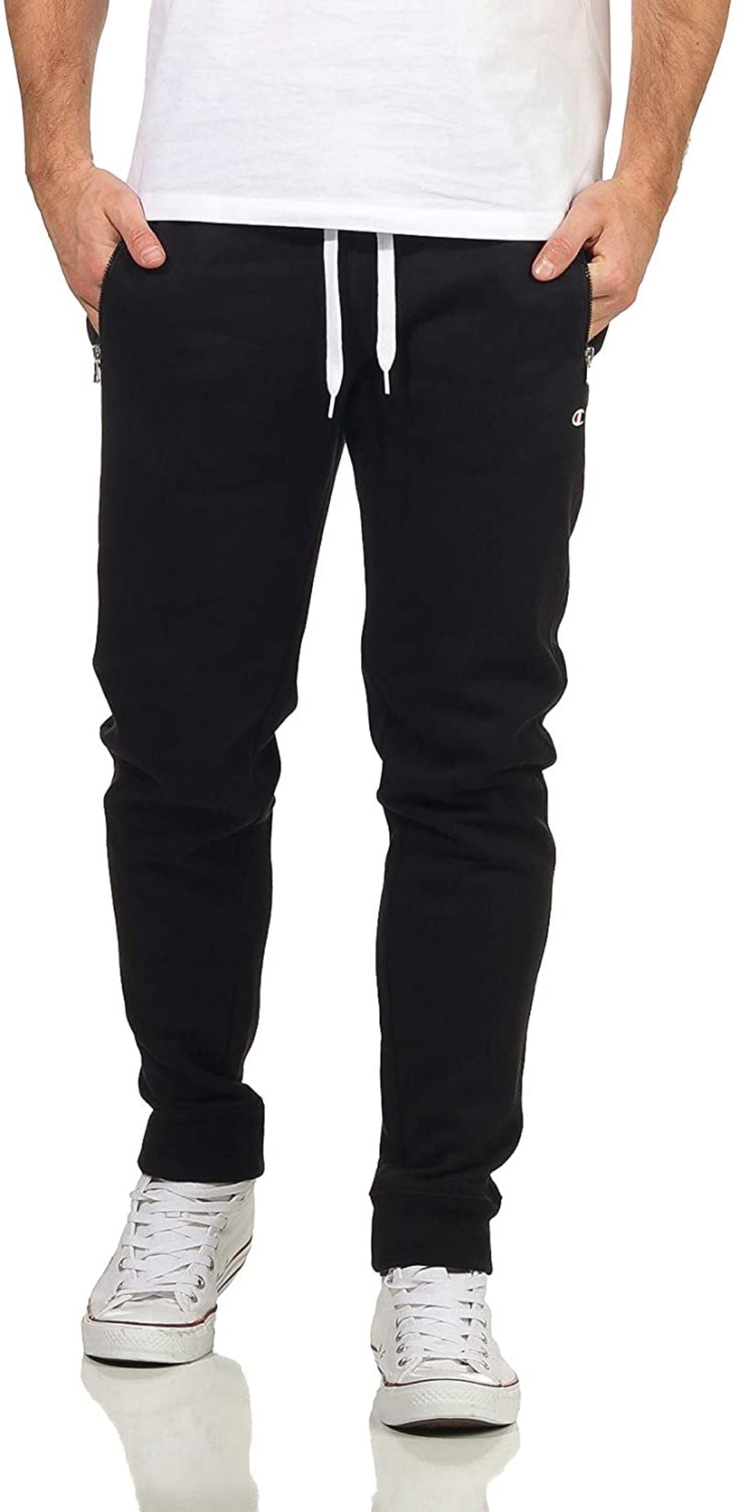 Champion m - legacy pantalone regular con polsino e lampo