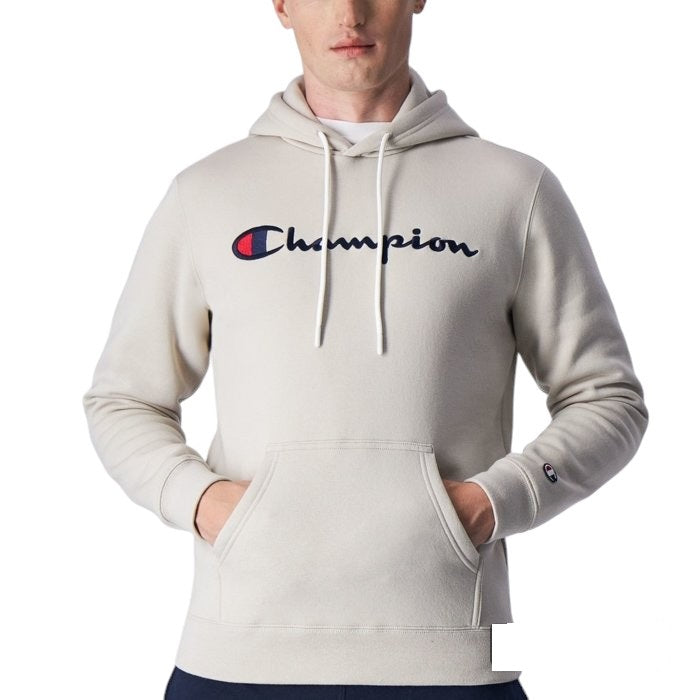 Champion felpa cappuccio scritta grande