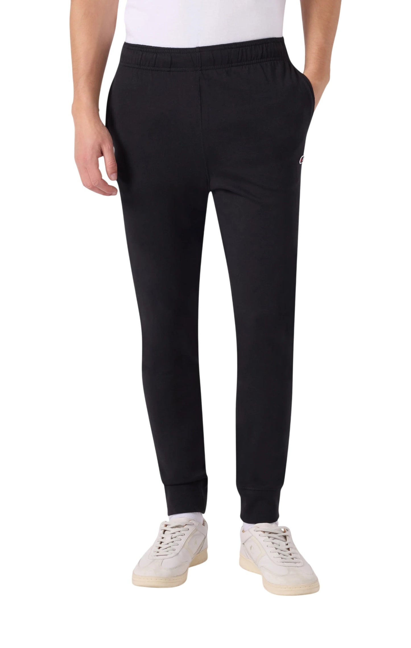 Champion pantalone uomo in jersy di cotone con polsino
