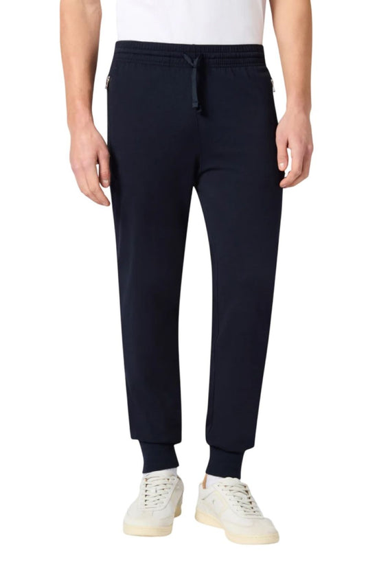 Chiampion pantalone felpa garzata con polsino e tasche con lampo