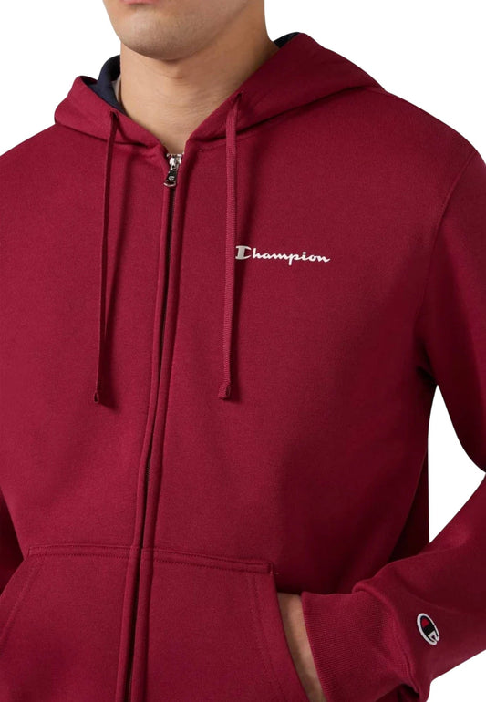 Champion tuta zip lunga cappuccio uiomo  pantalone con polsino