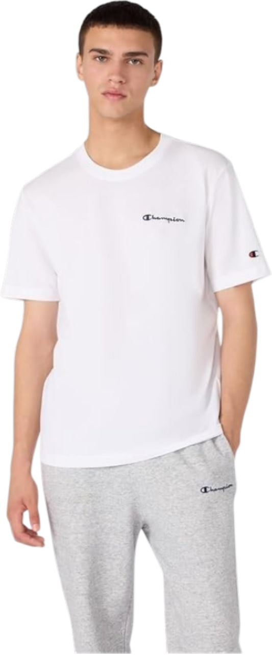 Champion t-shirt giro collo con scritta piccola
