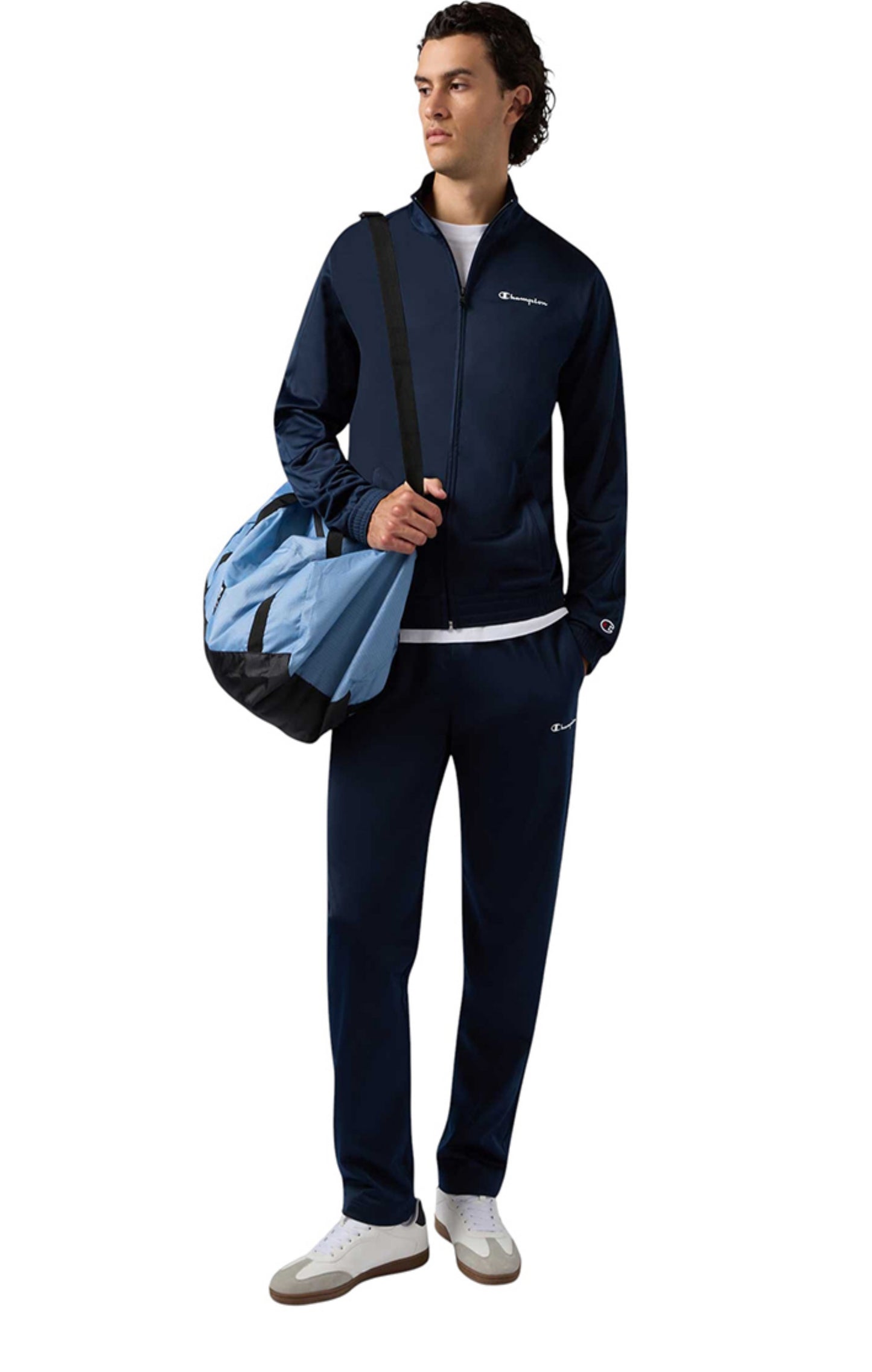 Champion tuta zip lunga in acetato uomo