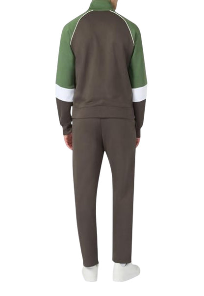 Champion tuta uomo zip,lunga bicolore con pantalone aperto