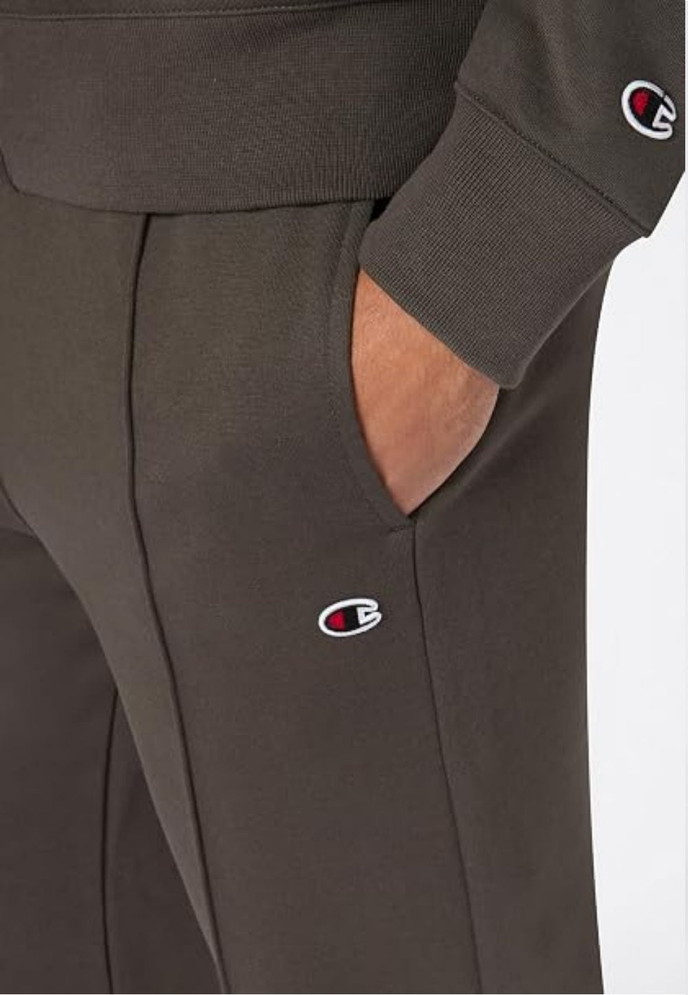 Champion tuta uomo zip,lunga bicolore con pantalone aperto