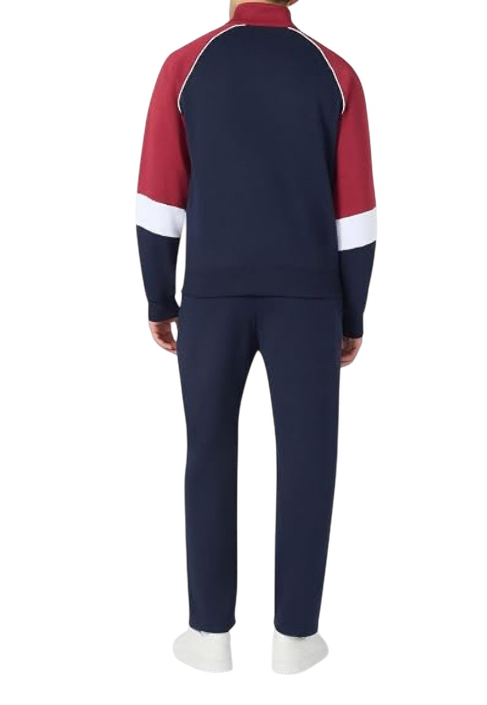 Champion tuta uomo zip,lunga bicolore con pantalone aperto