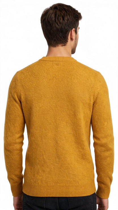 Maglia in lana  "LANEROSSI" giro collo made in Italy