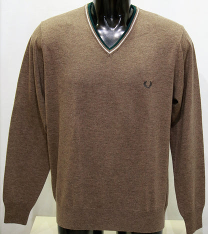 Maglia lana collo a V