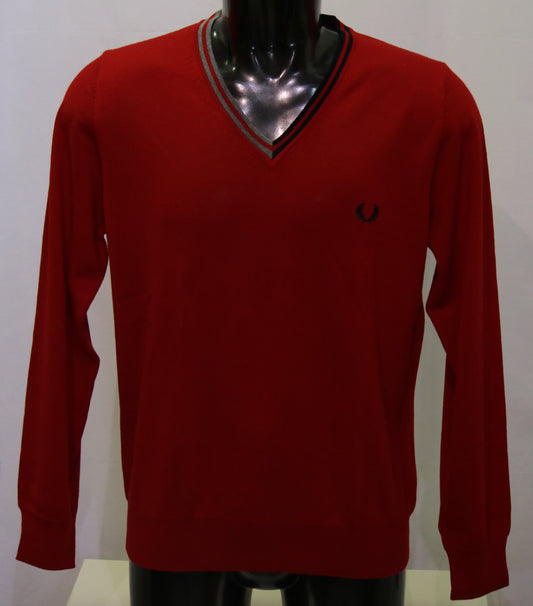 Maglia lana collo a V