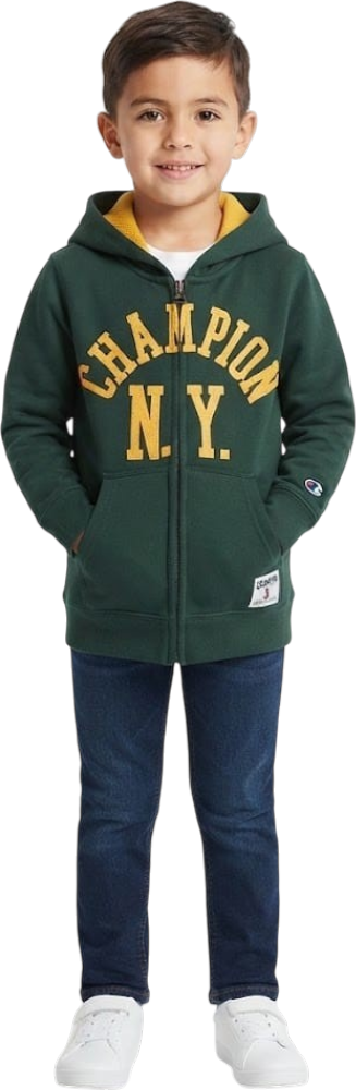 Champion felpa zip lungo cappuccio