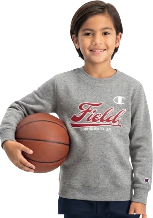 Champion felpa giro collo con scritta