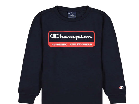 Champion felpa giro collo con stampa