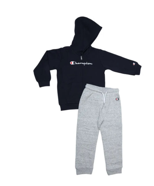 Champion tuta zip lunga cappuccio baby