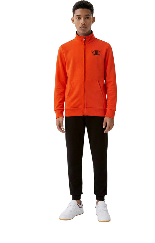 Champion tuta zip lunga Bambino in felpa pantalone con polsino