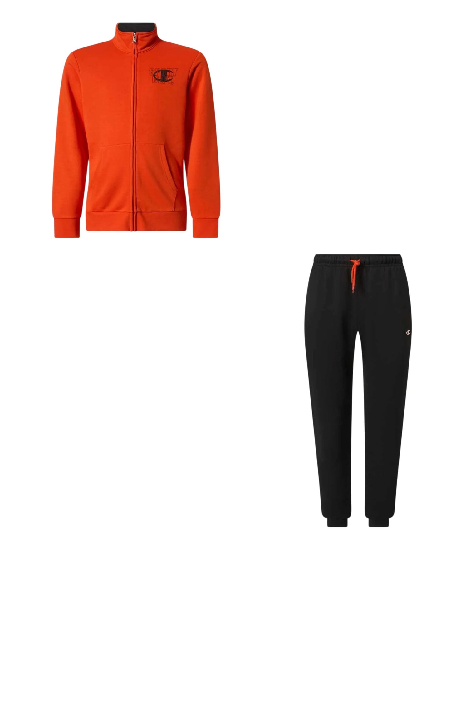 Champion tuta zip lunga Bambino in felpa pantalone con polsino