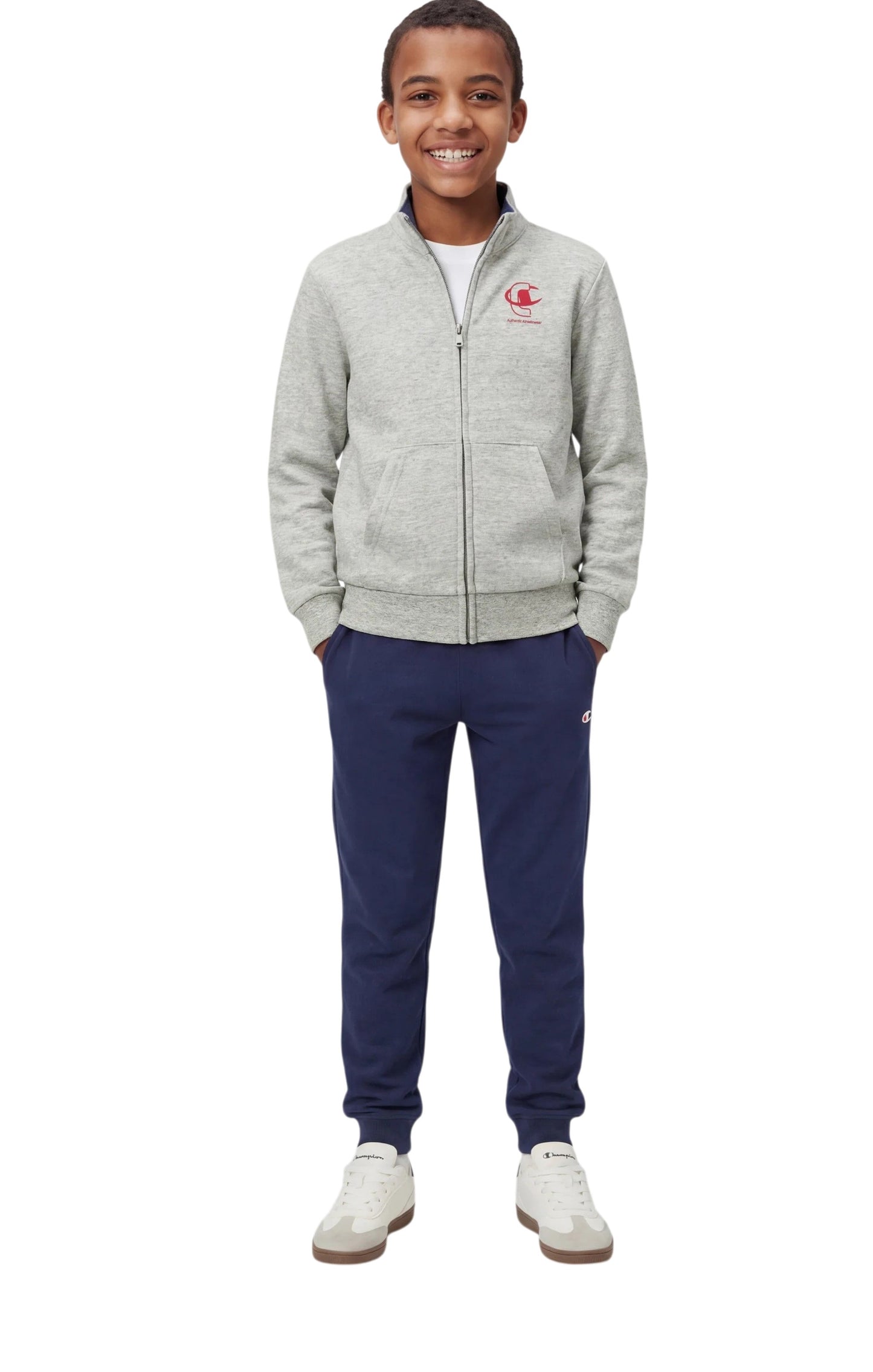 Champion tuta zip lunga felpa garzata
