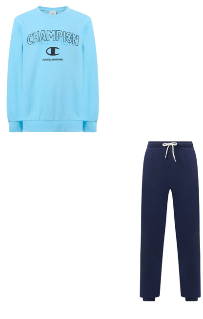 Champion tuta giro collo felpa garzata