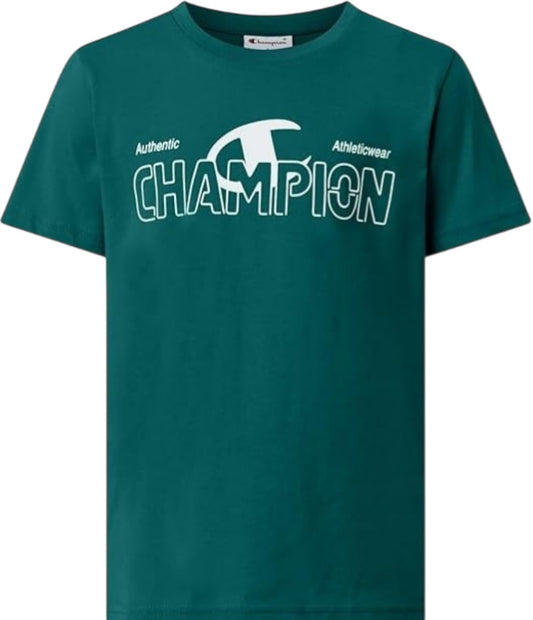 Champion t-shirt giro collo con logo grande