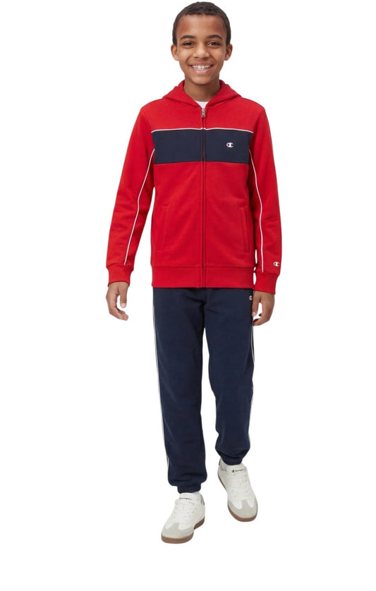 Champion tyta zip lunga Jr in felpa garzata pantalone con polsino