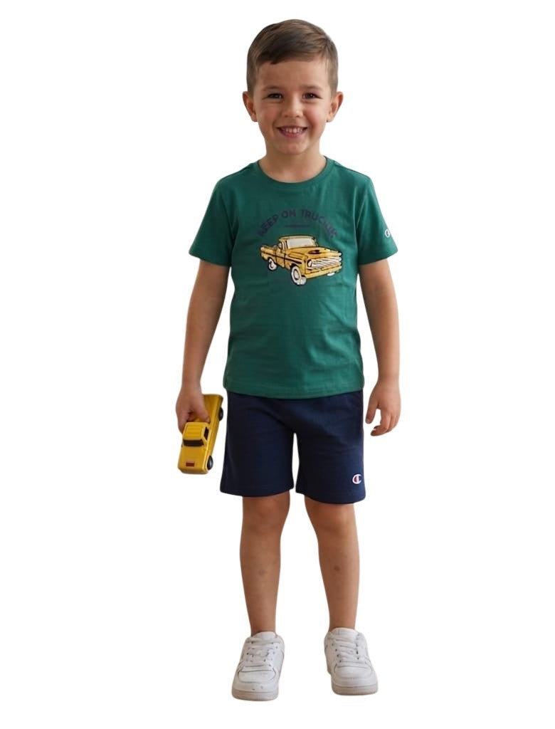 Champion set t.shirt e bermuda in cotone