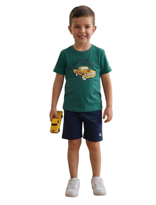 Champion set t.shirt e bermuda in cotone