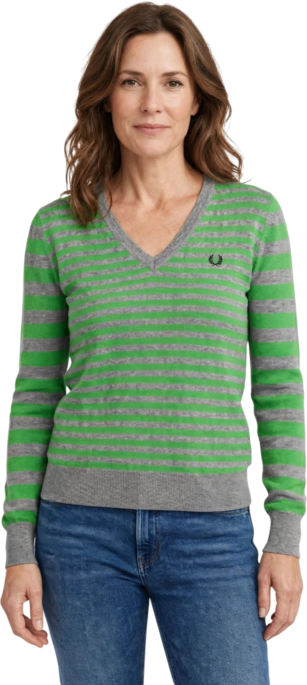 Fred Perrry maglia scollo a V 100% di lana