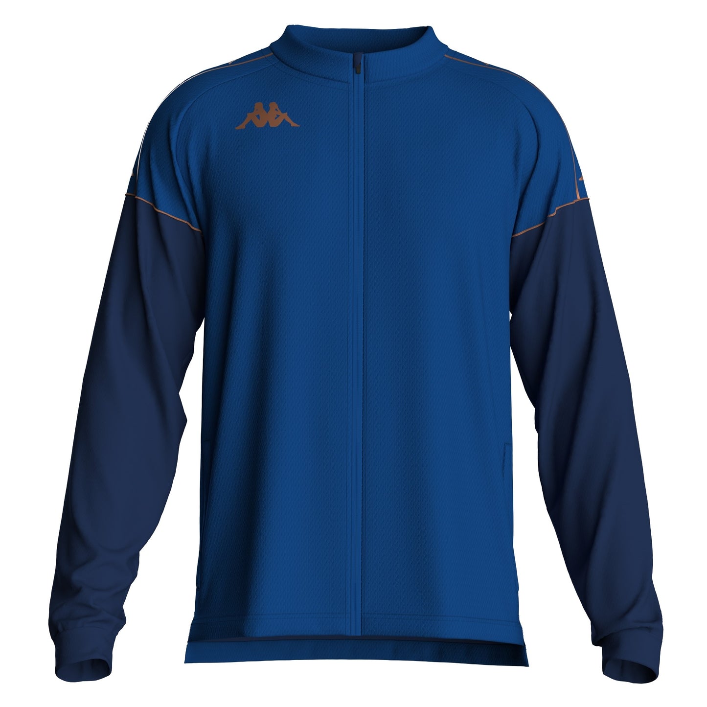 Kappa felpa zip lunga cappuccio in mesh