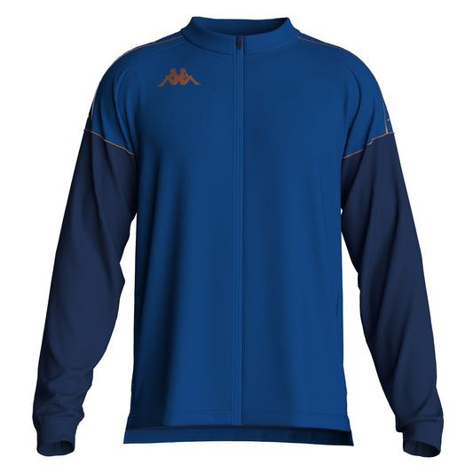 Kappa felpa zip lunga cappuccio in mesh