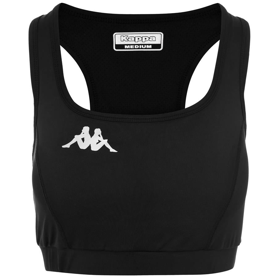 Kappa top donna con inserto in mesh e tasca dietro kombat ende