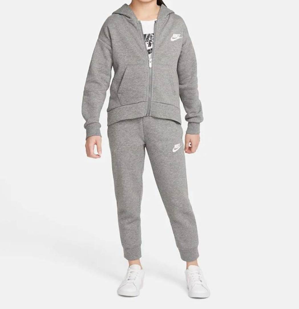 Nike tuta 2 - 7 anni club fleece high low fz hoodie