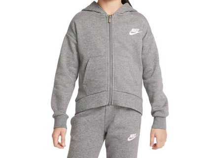 Nike tuta 2 - 7 anni club fleece high low fz hoodie