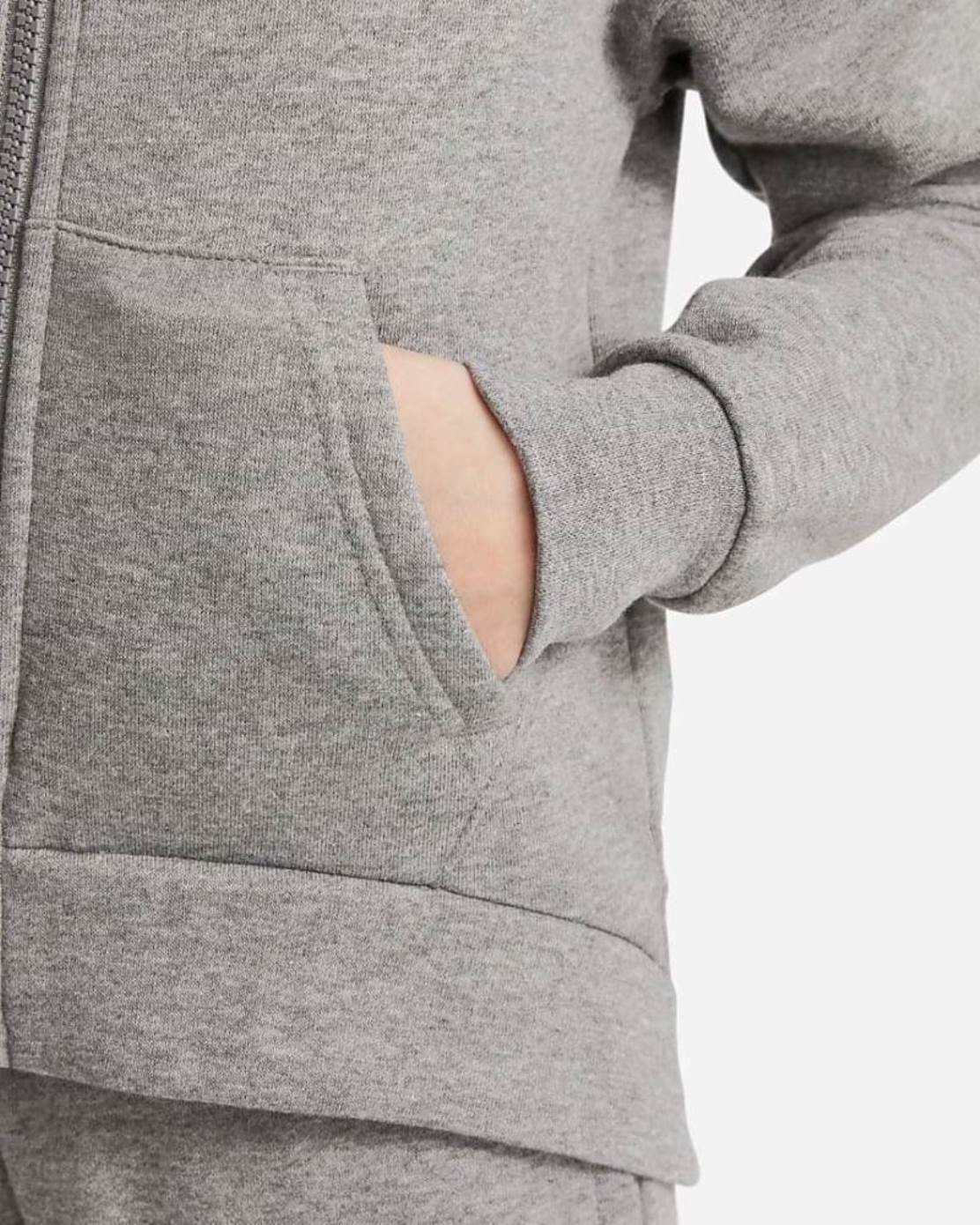 Nike tuta 2 - 7 anni club fleece high low fz hoodie