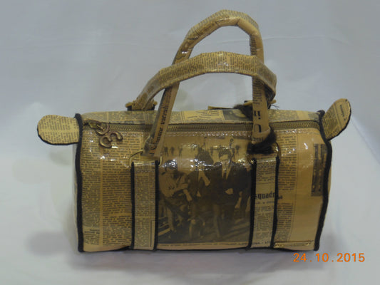Borsa Mamabona realizzata con giornali originali del 1958