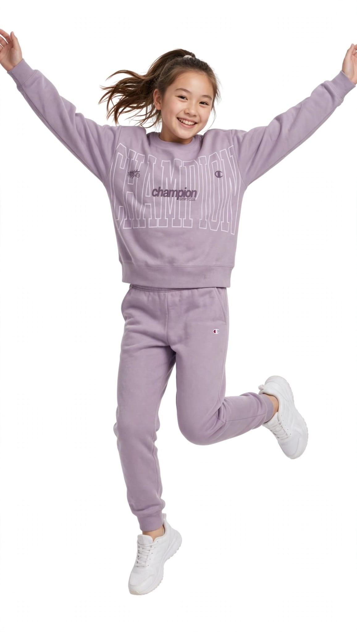 Chamion tuta giro collo pantalone con polsino