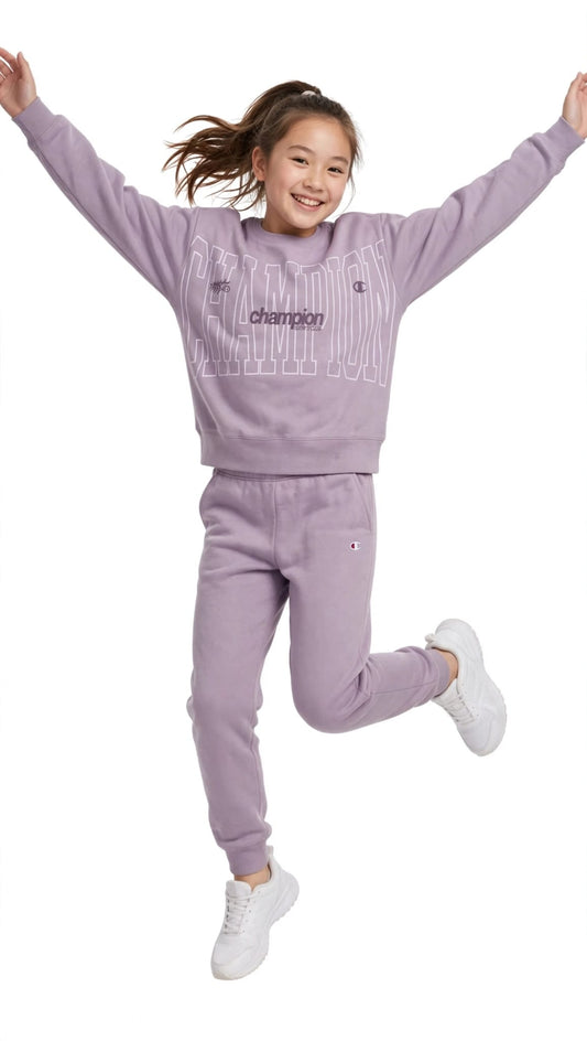 Chamion tuta giro collo pantalone con polsino