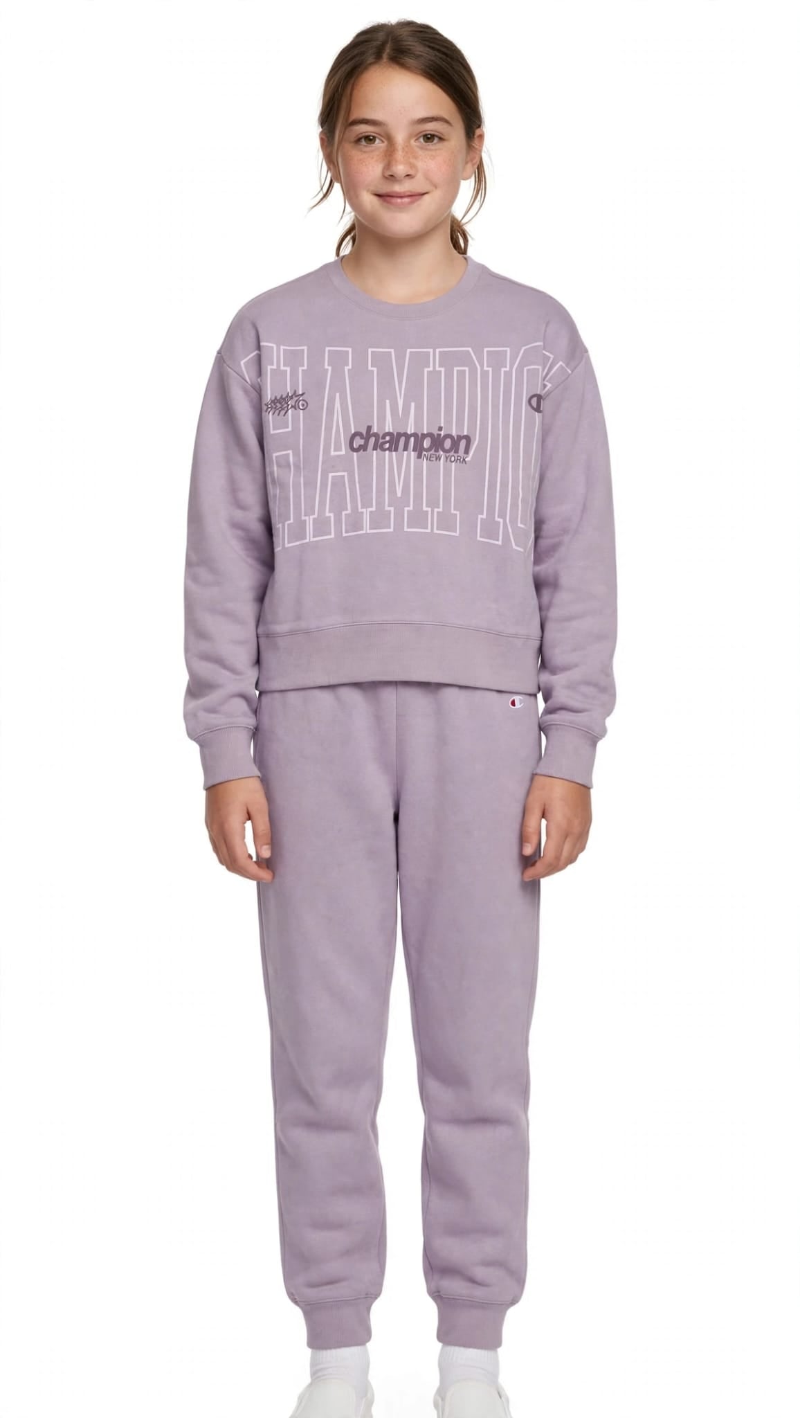 Chamion tuta giro collo pantalone con polsino