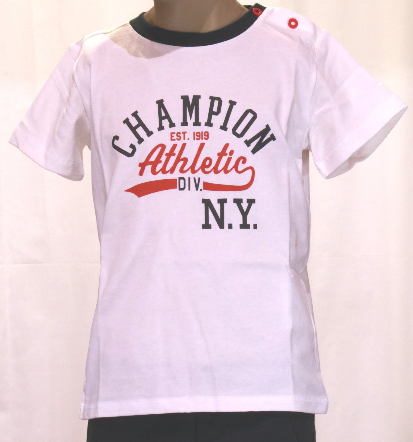 T-shirt mezza manica baby con stampa Champion