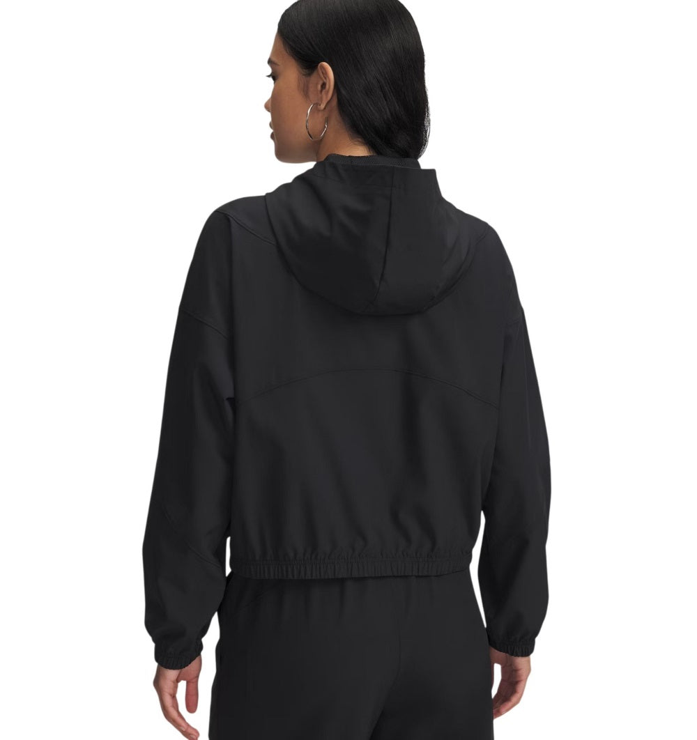Unser Armour felpa zip lunga cappuccio UA Rival Woven