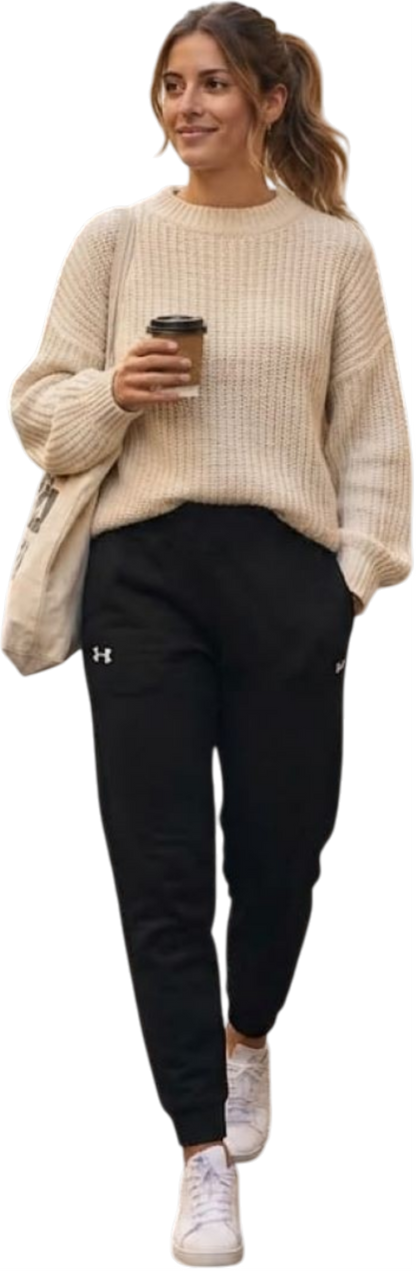 Under Armour pantalone tessuto tecnico da donna con polsino