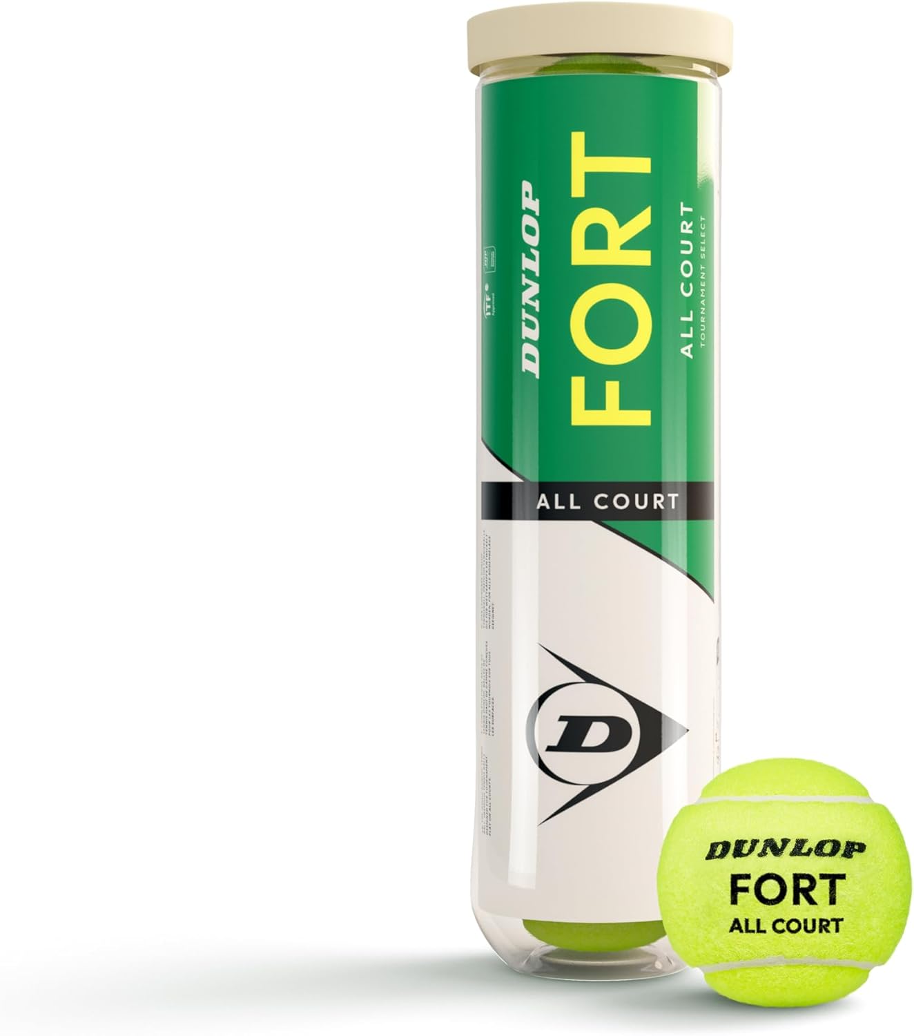 DUNLOP Pallina da tennis Fort All Court TS, per sabbia, campo duro ed erba