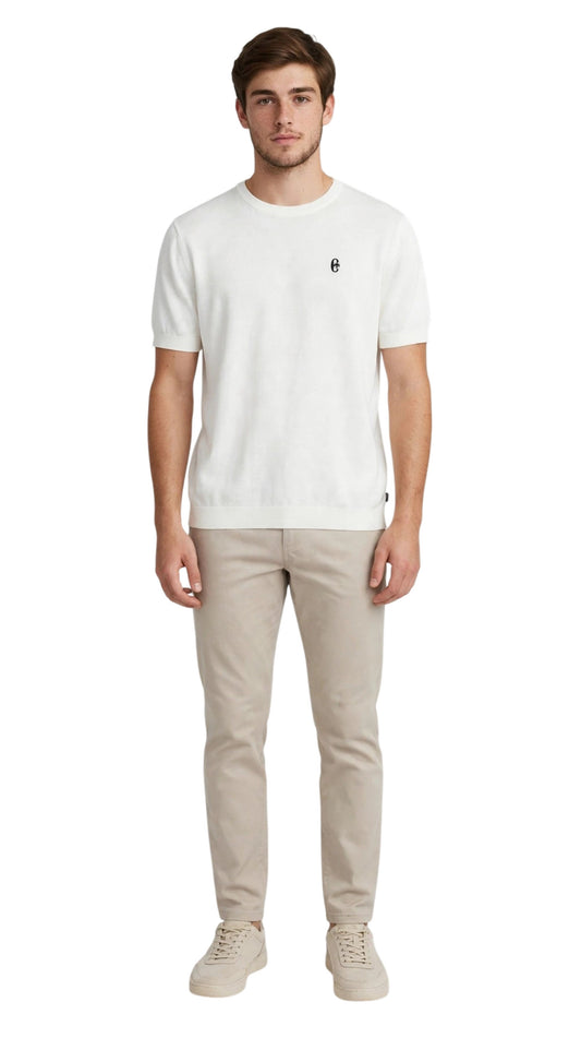 Conte of Florence t-shirt girlo col in maglia